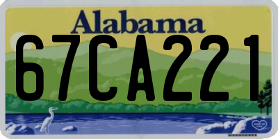 AL license plate 67CA221