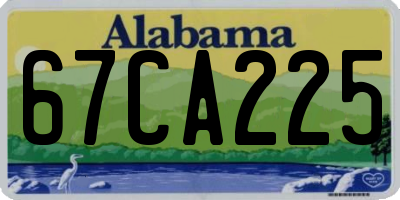 AL license plate 67CA225