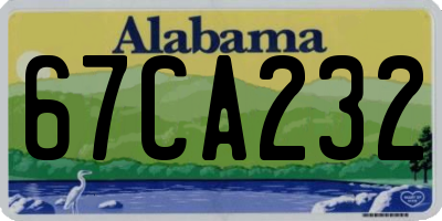 AL license plate 67CA232