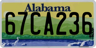 AL license plate 67CA236
