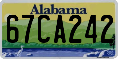 AL license plate 67CA242