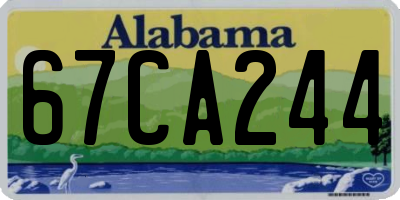 AL license plate 67CA244