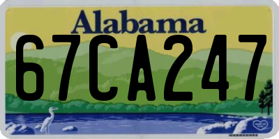 AL license plate 67CA247