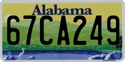 AL license plate 67CA249