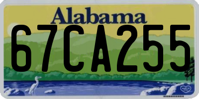 AL license plate 67CA255