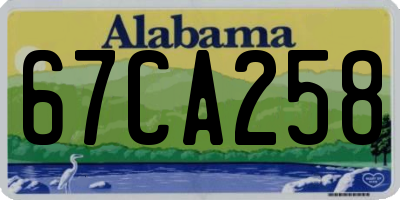 AL license plate 67CA258