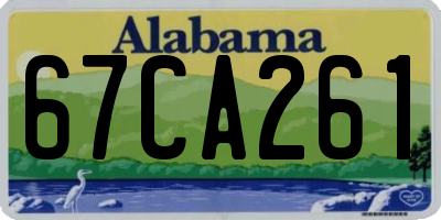 AL license plate 67CA261