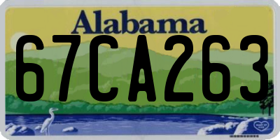 AL license plate 67CA263