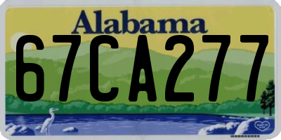 AL license plate 67CA277
