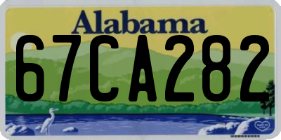 AL license plate 67CA282