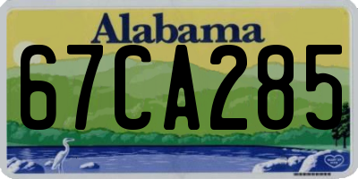 AL license plate 67CA285