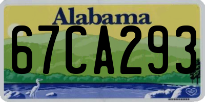 AL license plate 67CA293