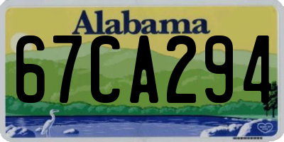 AL license plate 67CA294