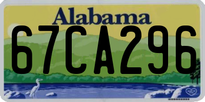 AL license plate 67CA296