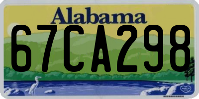 AL license plate 67CA298