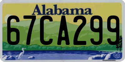 AL license plate 67CA299