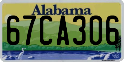 AL license plate 67CA306