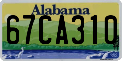 AL license plate 67CA310