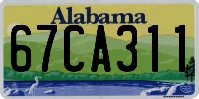 AL license plate 67CA311