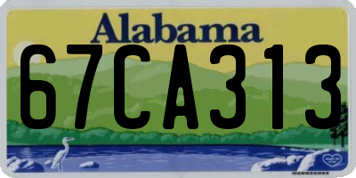 AL license plate 67CA313