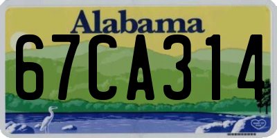 AL license plate 67CA314