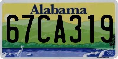 AL license plate 67CA319