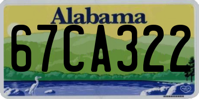 AL license plate 67CA322