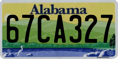 AL license plate 67CA327