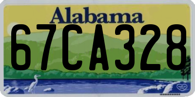 AL license plate 67CA328