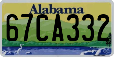 AL license plate 67CA332