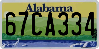 AL license plate 67CA334