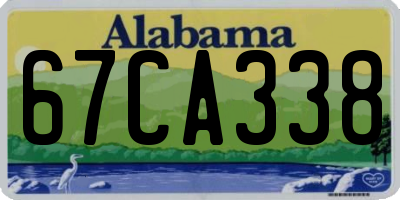 AL license plate 67CA338
