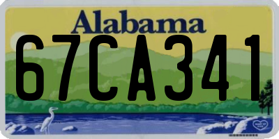 AL license plate 67CA341