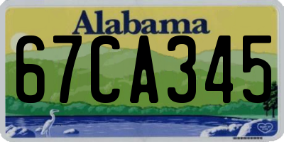 AL license plate 67CA345