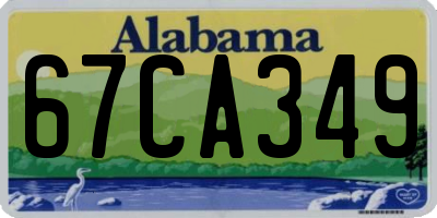 AL license plate 67CA349