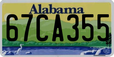 AL license plate 67CA355