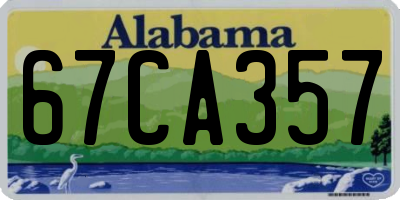 AL license plate 67CA357