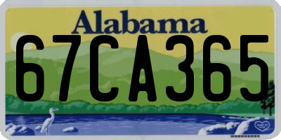 AL license plate 67CA365