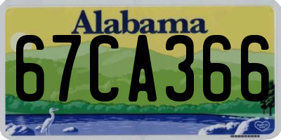 AL license plate 67CA366