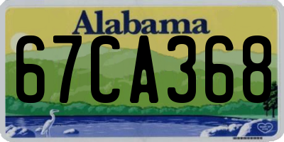 AL license plate 67CA368