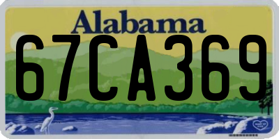 AL license plate 67CA369