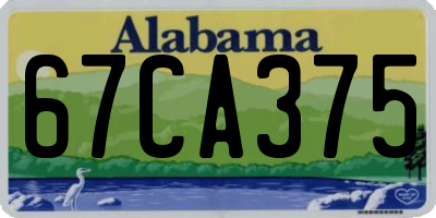 AL license plate 67CA375