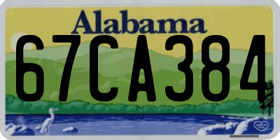 AL license plate 67CA384