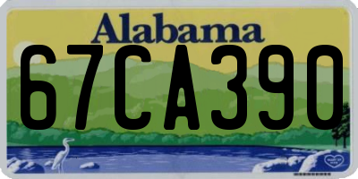 AL license plate 67CA390