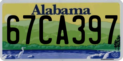 AL license plate 67CA397