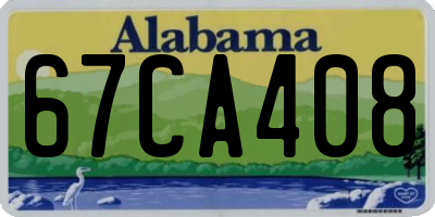 AL license plate 67CA408