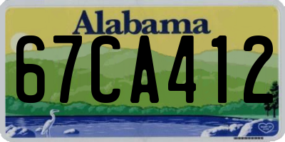 AL license plate 67CA412