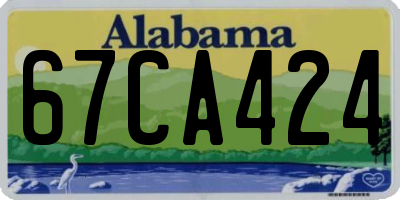 AL license plate 67CA424