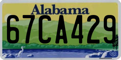 AL license plate 67CA429