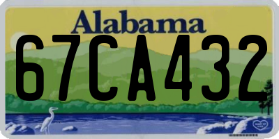 AL license plate 67CA432